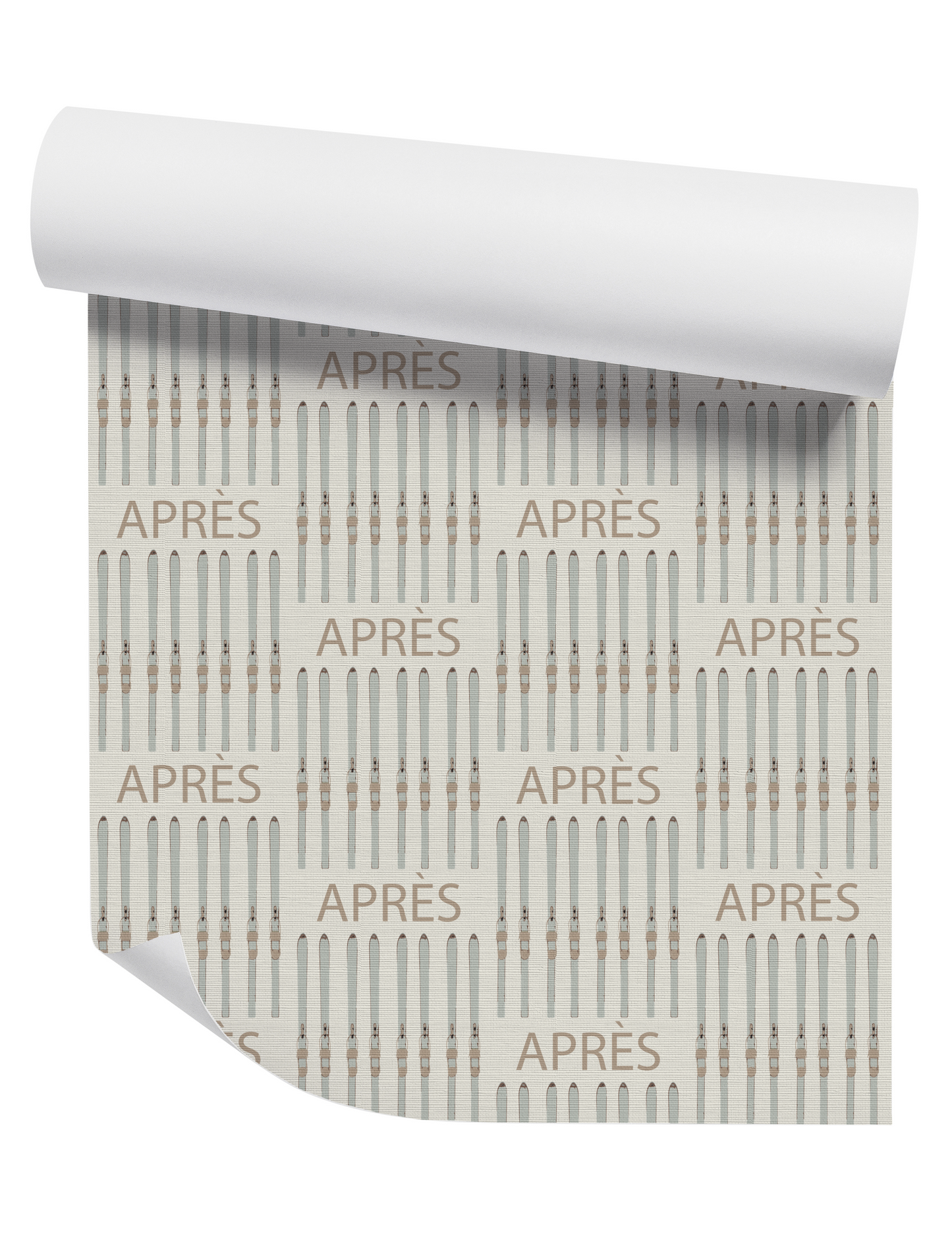 Après Ski on Off-White Wallpaper