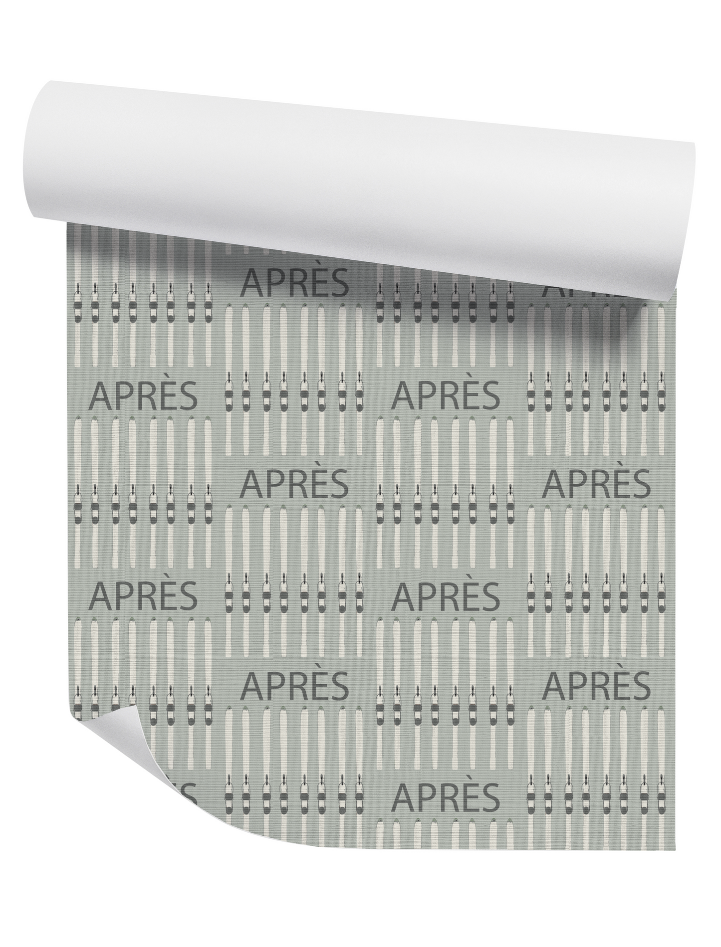 Après Ski on Sage Wallpaper