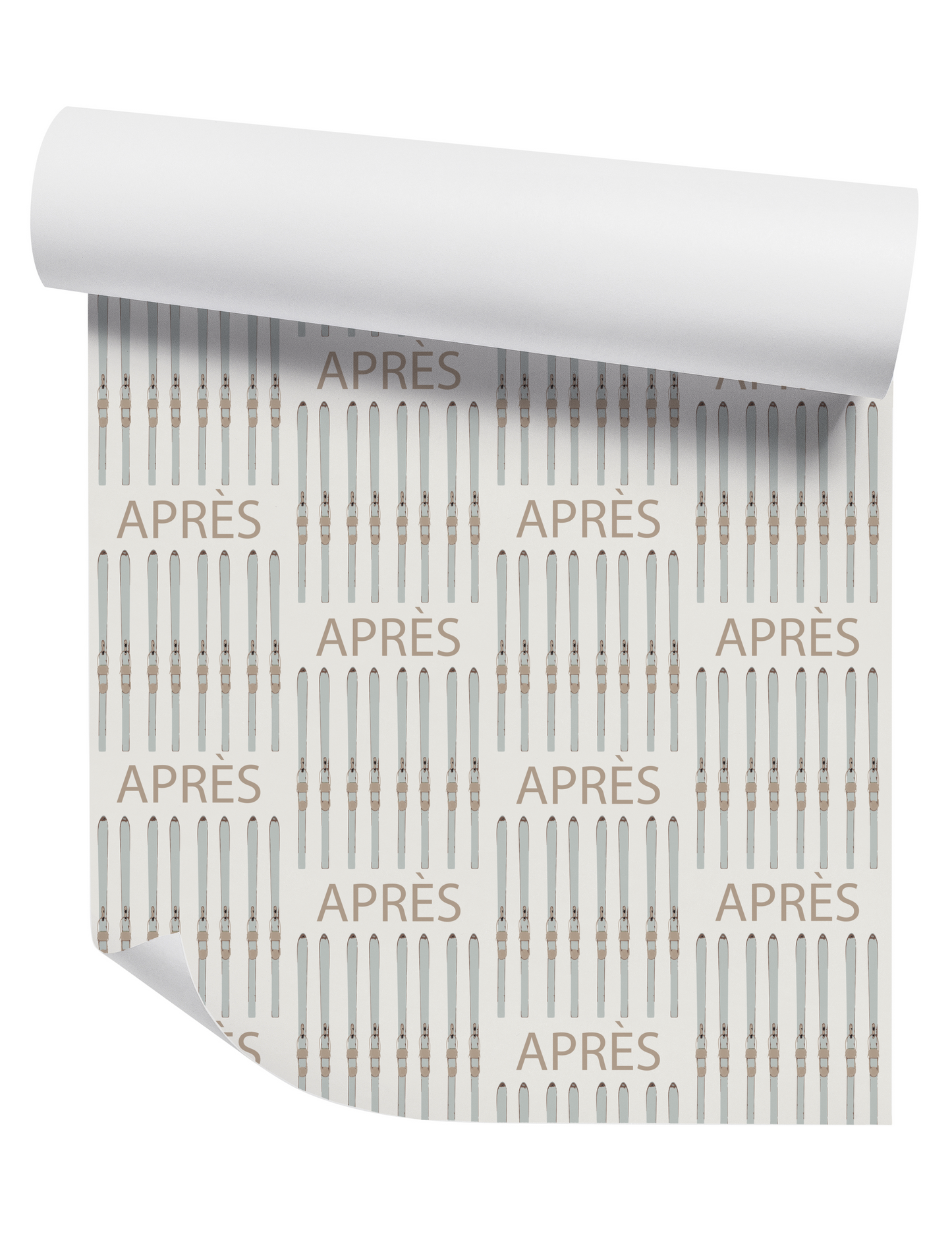 Après Ski on Off-White Wallpaper