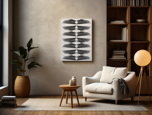 Taos Black and White Art Print