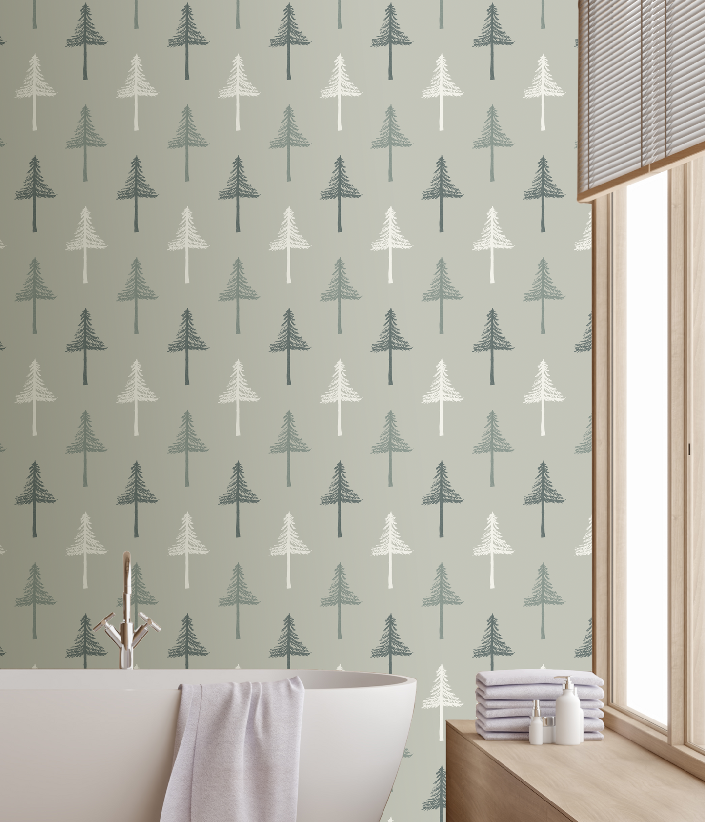 Willow + Wild Peel and StickWallpaper Roll 26" x 24'