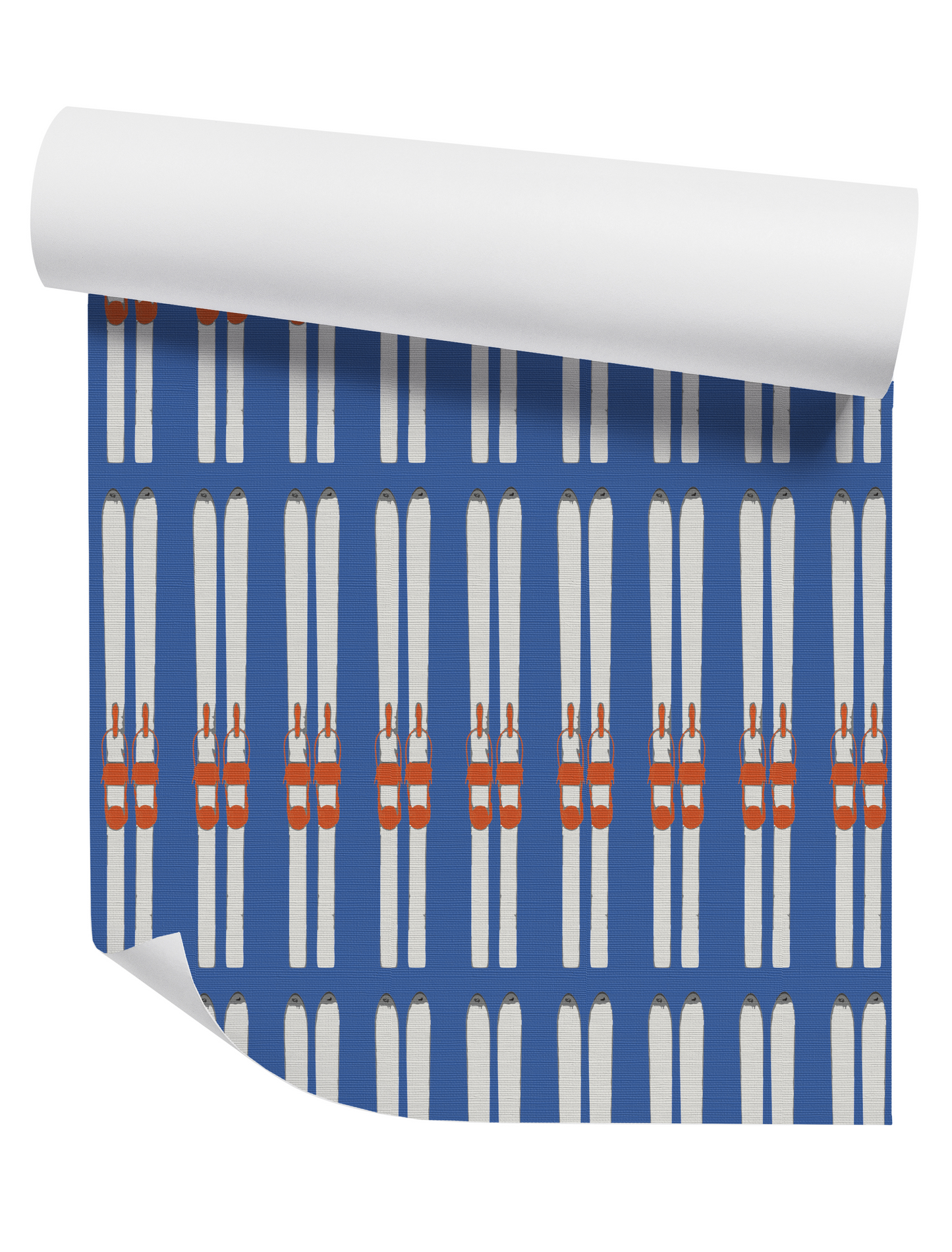 Ski Stripe on Bluebird Day Wallpaper