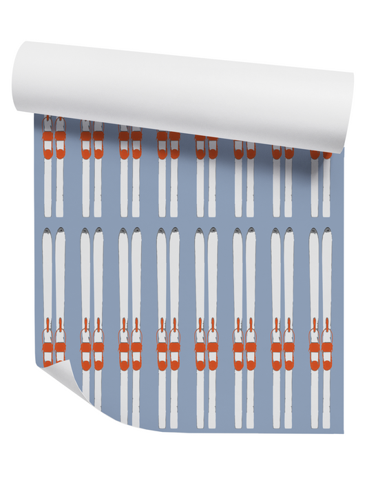 Ski Stripe on Powder Day Wallpaper