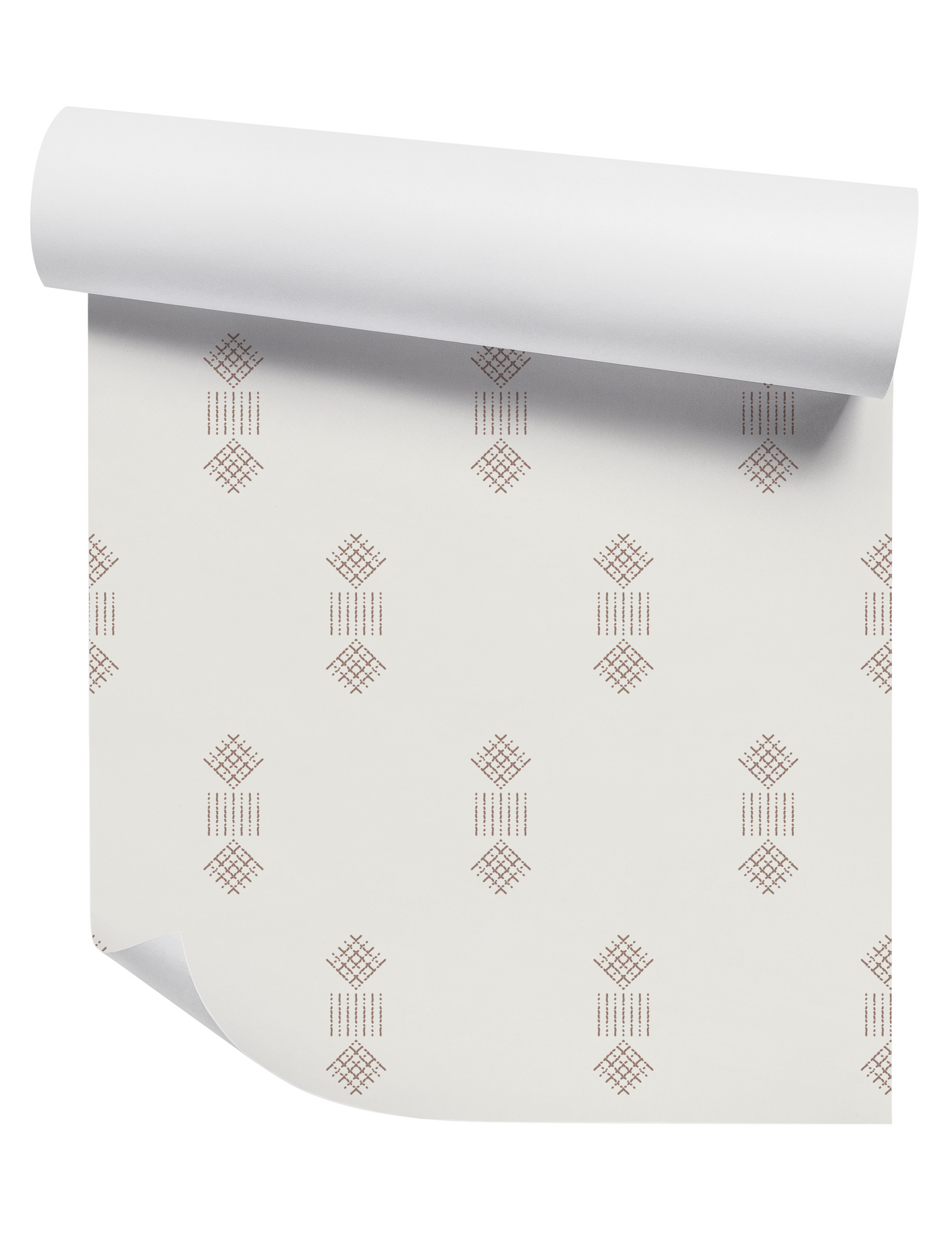 Fikka Sienna on Off White Wallpaper