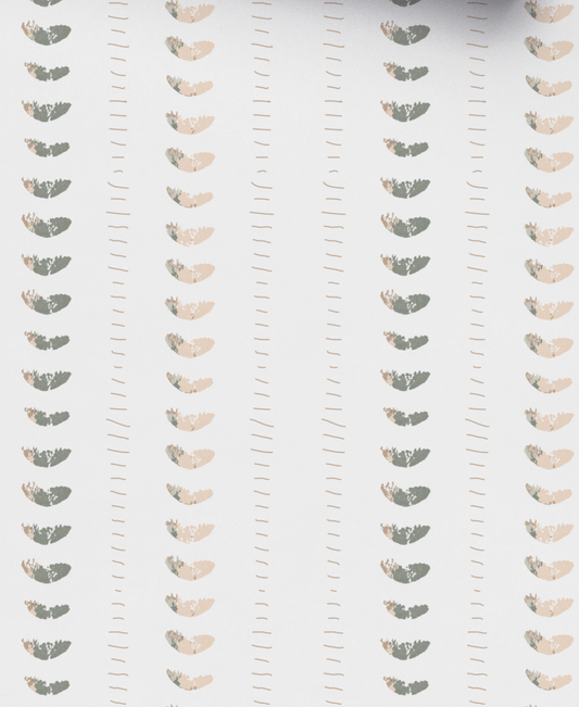 Sweet Vine on White Wallpaper