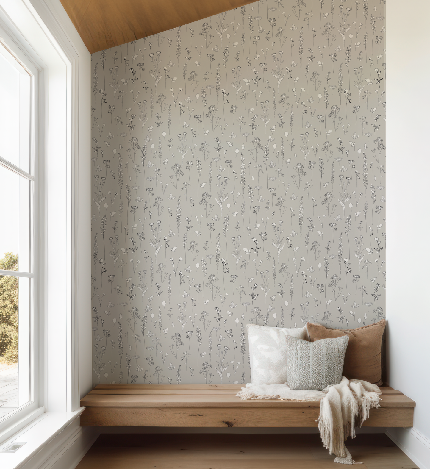 Nature Study on Grey Wallpaper