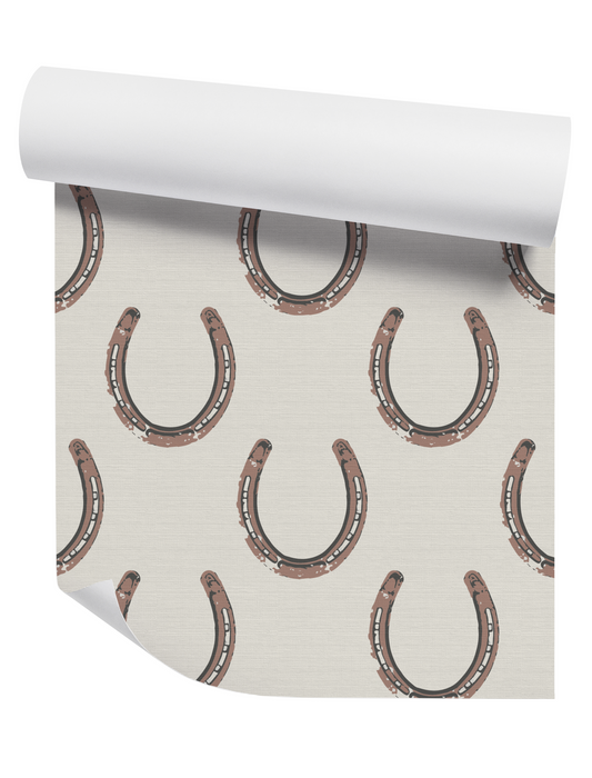 The Luckiest in Rust on White Wallpaper