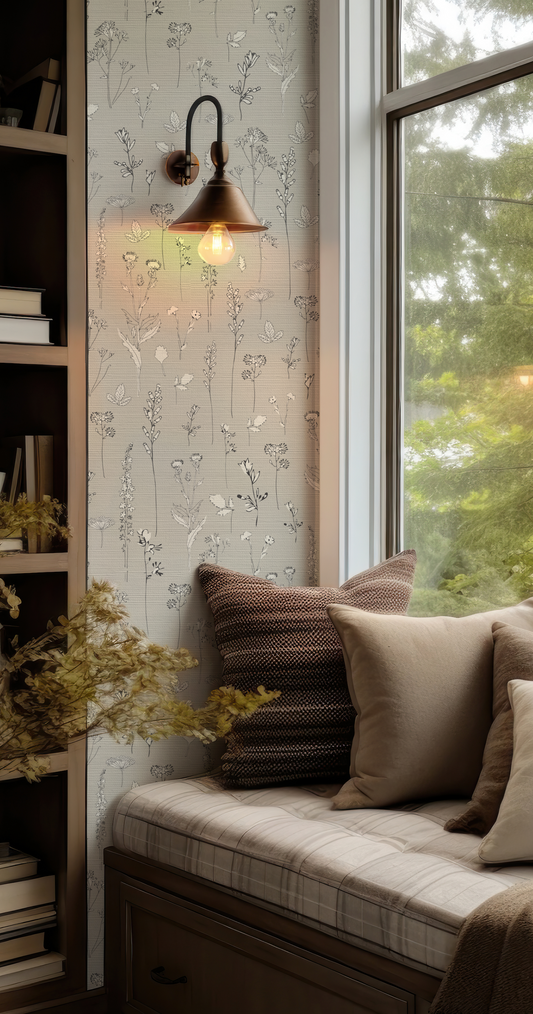 Nature Study on Grey Wallpaper