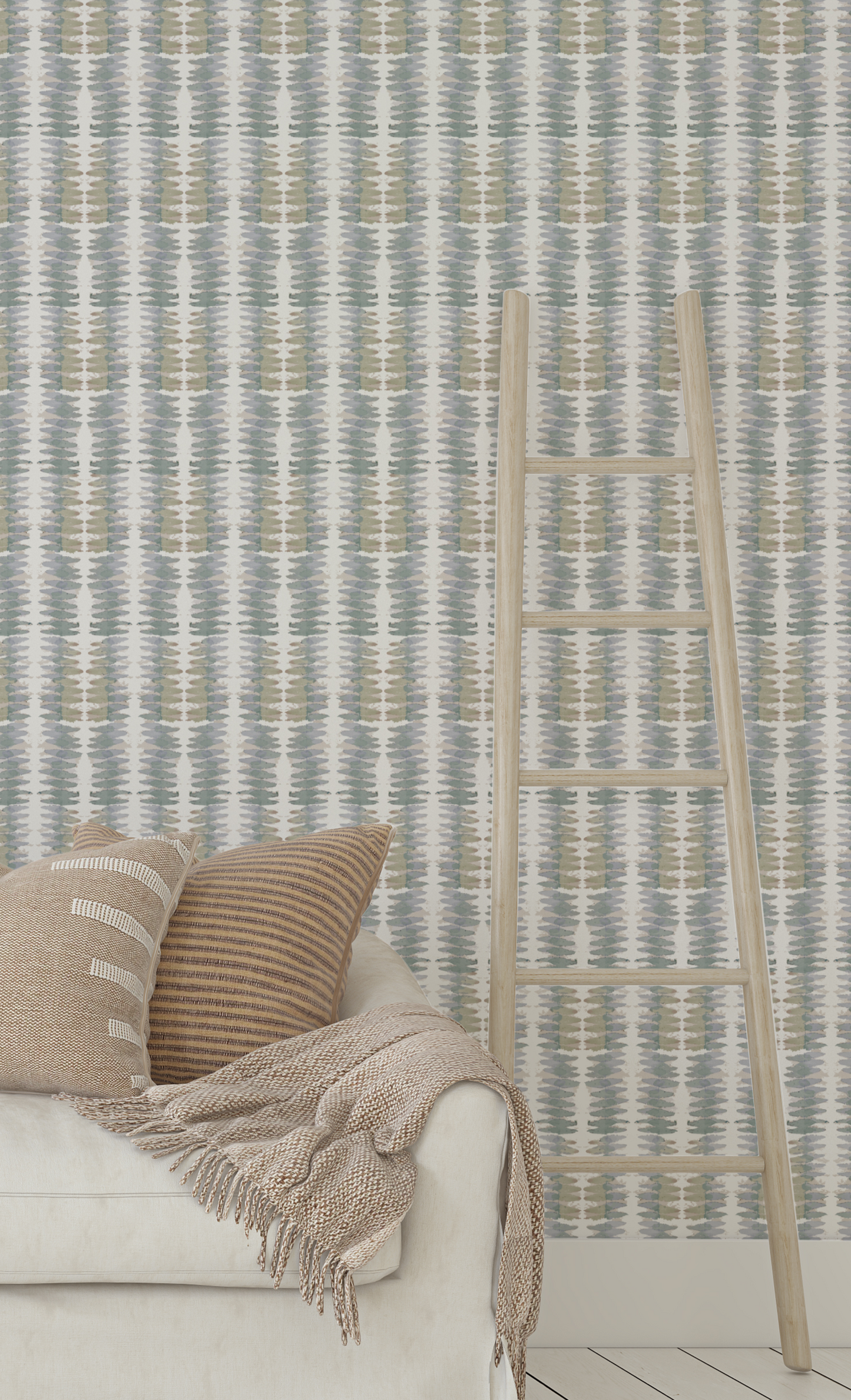 Willow + Wild Painter's Ikat Small Vinyl Non-Pasted Wallpaper Roll 26" x 24'