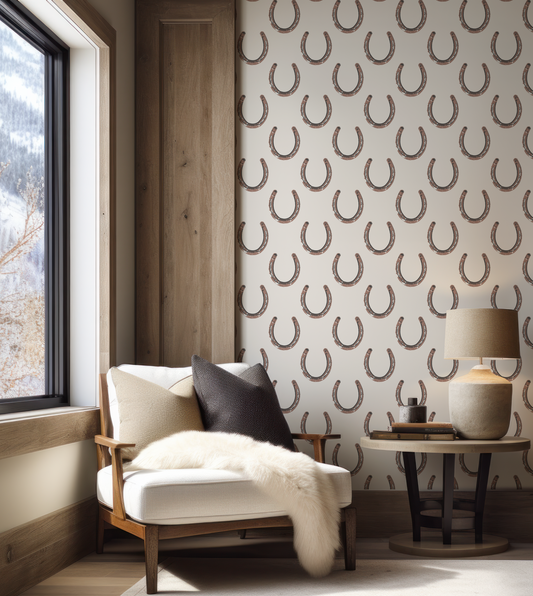 The Luckiest in Rust on White Wallpaper