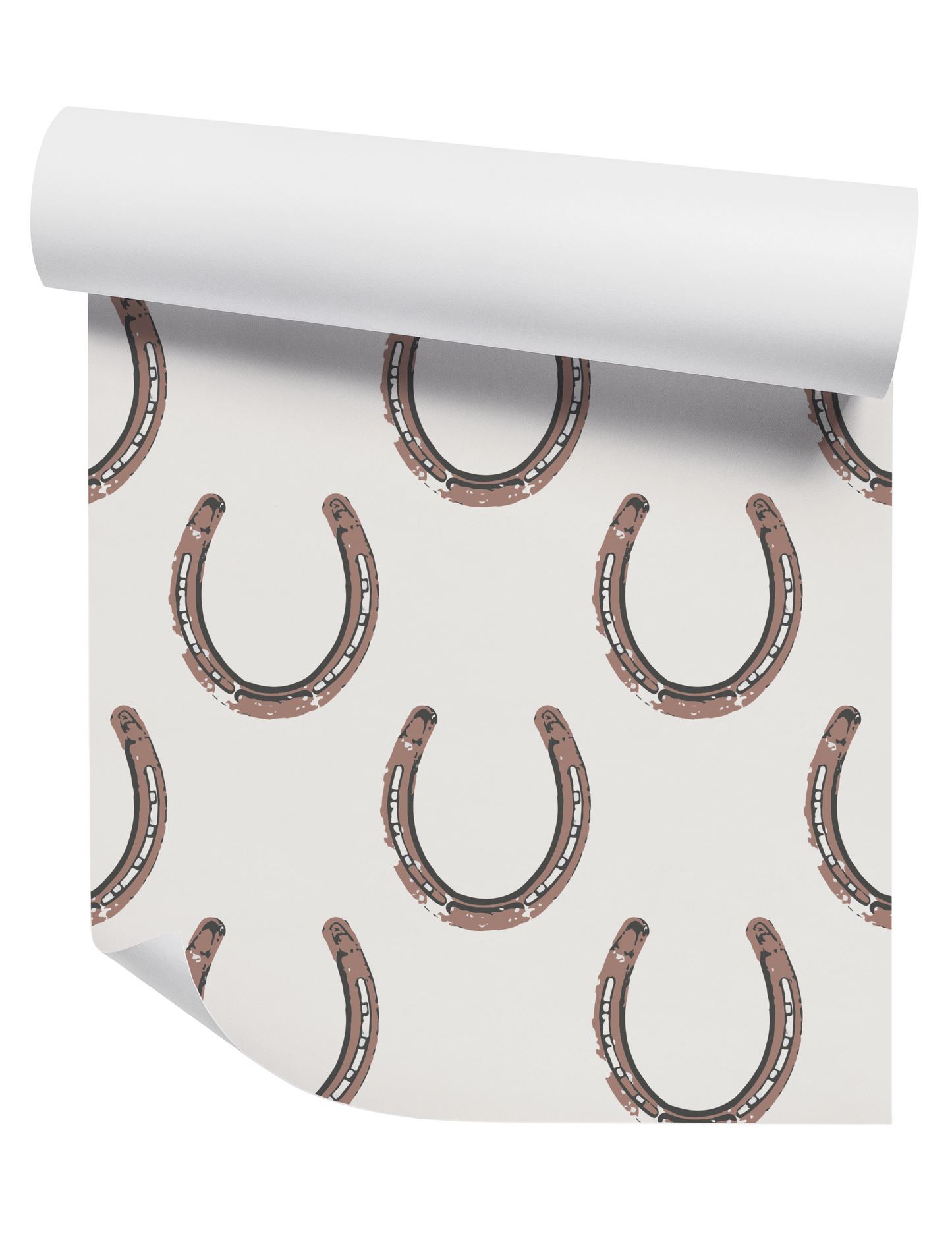 The Luckiest in Rust on White Wallpaper