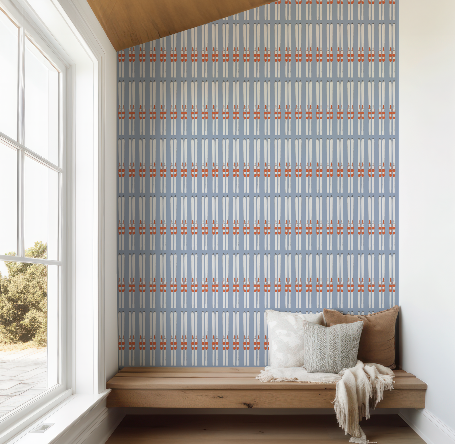 White Ski Color Powder Day Wallpaper