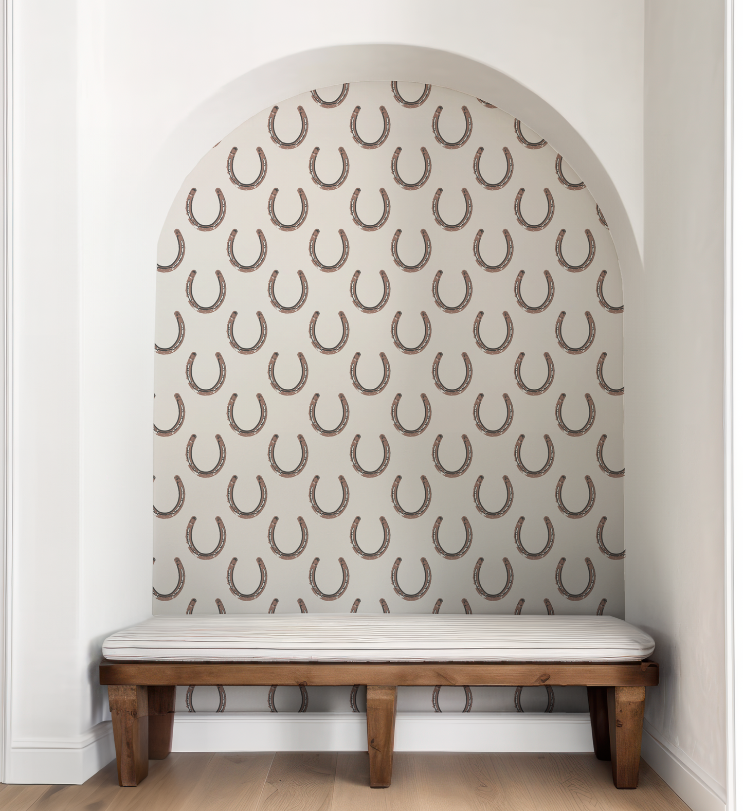 The Luckiest in Rust on White Wallpaper