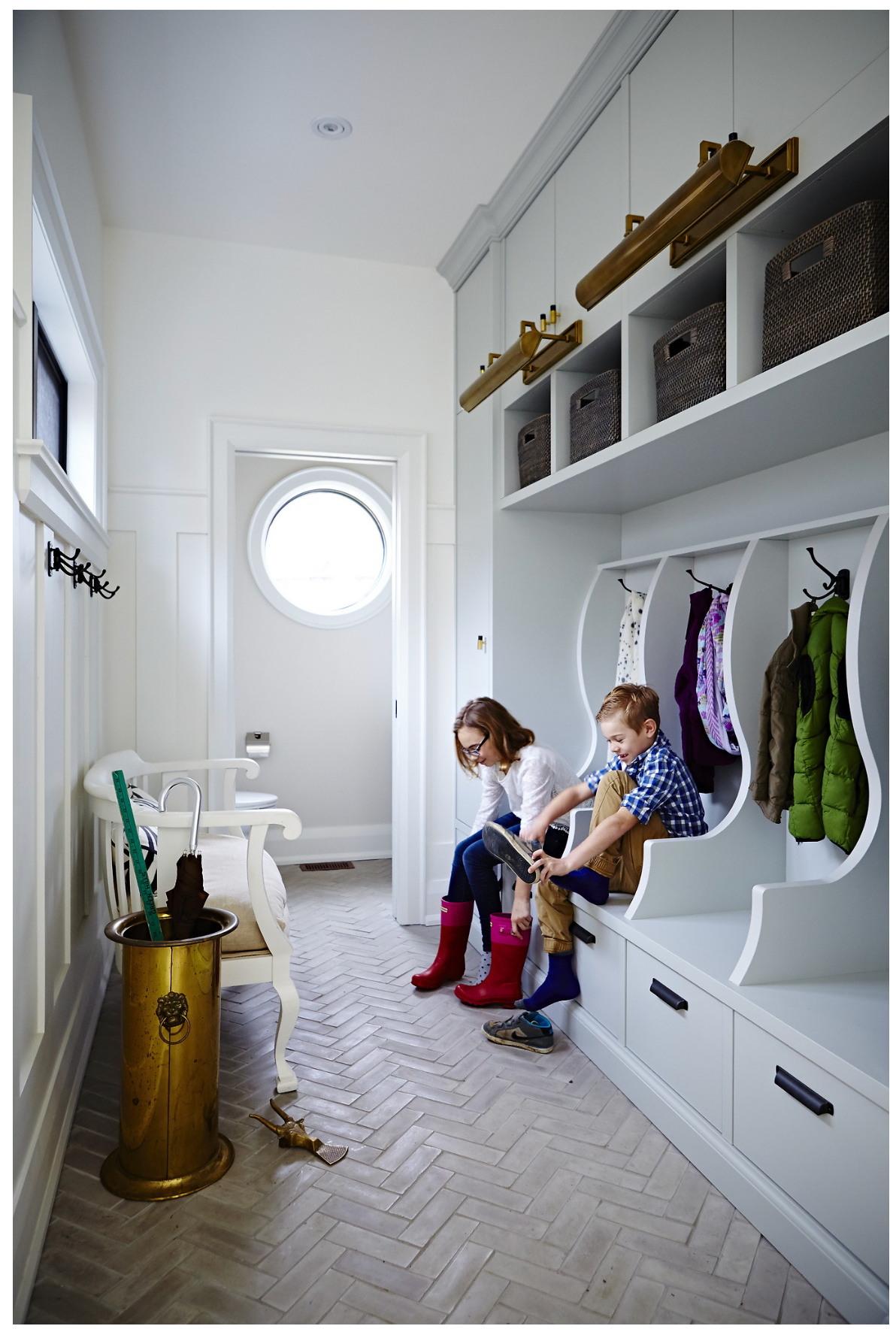 Willow + Wild Norman Brick In Smoke Arabesque - 4 Piece Tile Sample - Ships US Postal Service