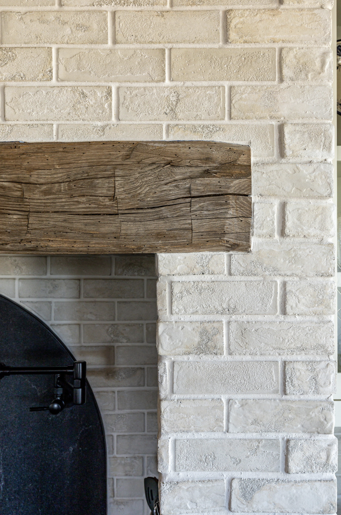 Willow + Wild Standard Brick In Early Gray Limestone Arabesque - 4 Piece Tile Sample - Ships US Postal Service
