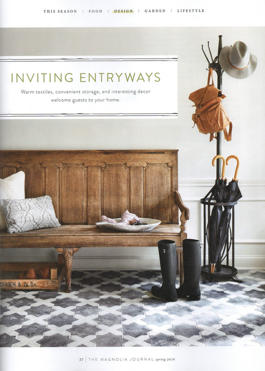 Black and White Tile Magnolia 2c in Early Gray Limestone