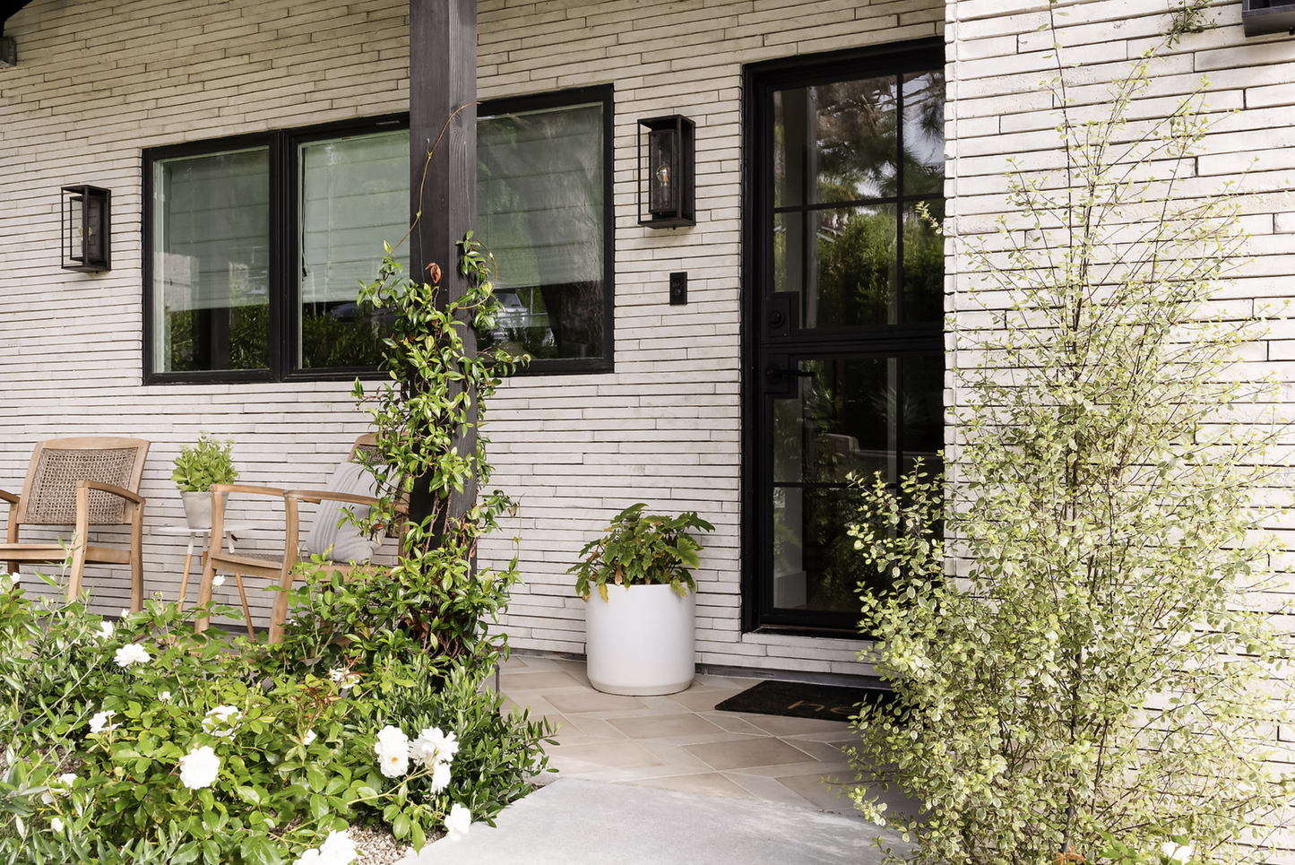 Newport Brick In Early Gray Limestone