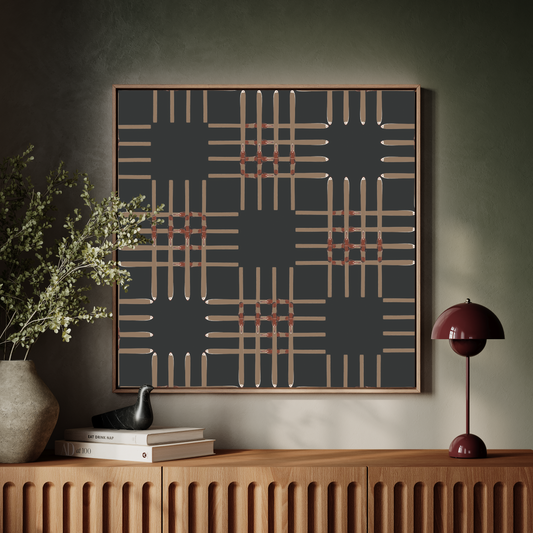 Ski Quad Square Art Print