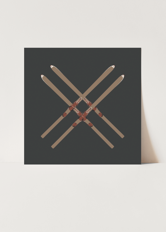 Skis Double X Art Print