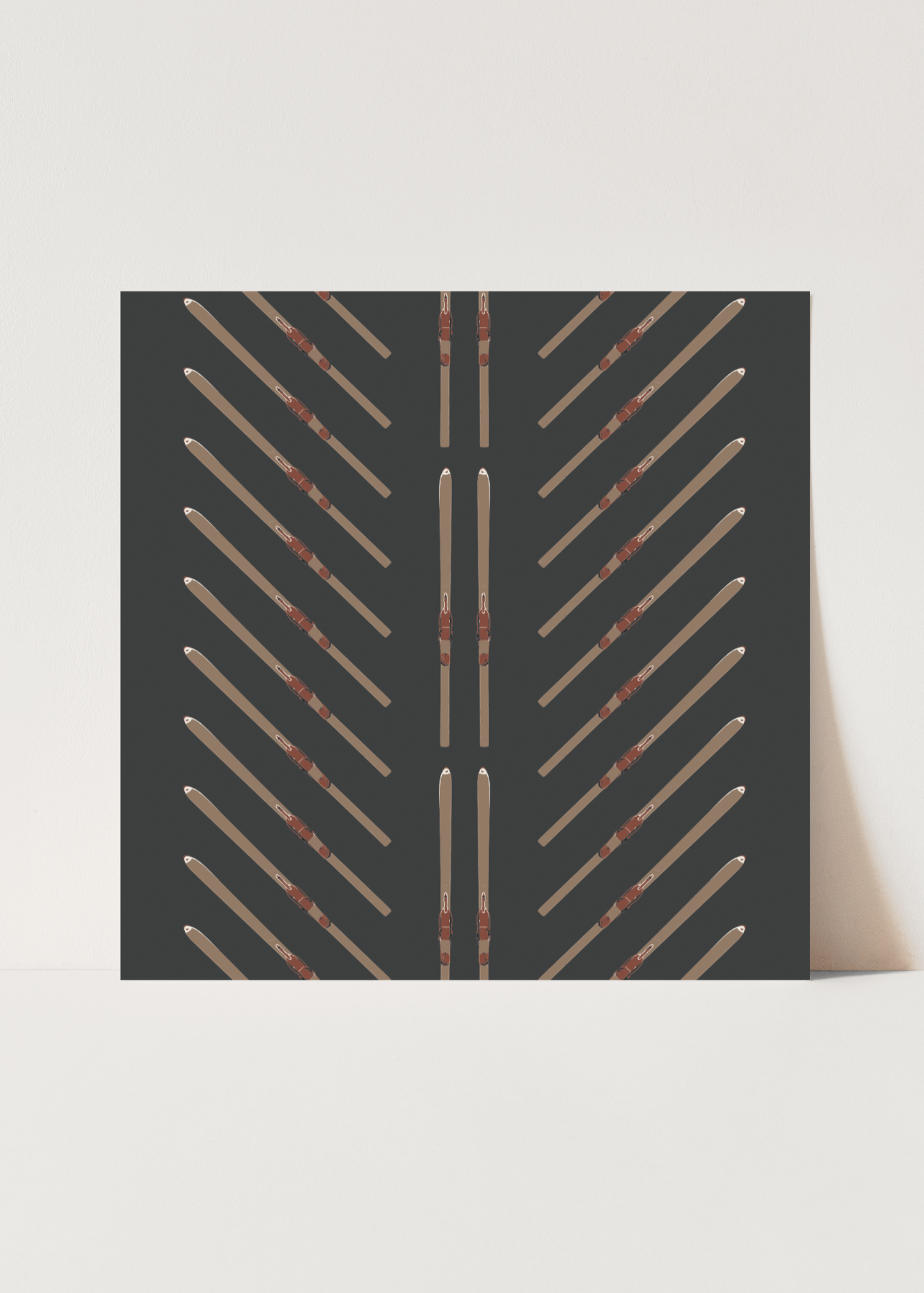 Ski Chevron Art Print