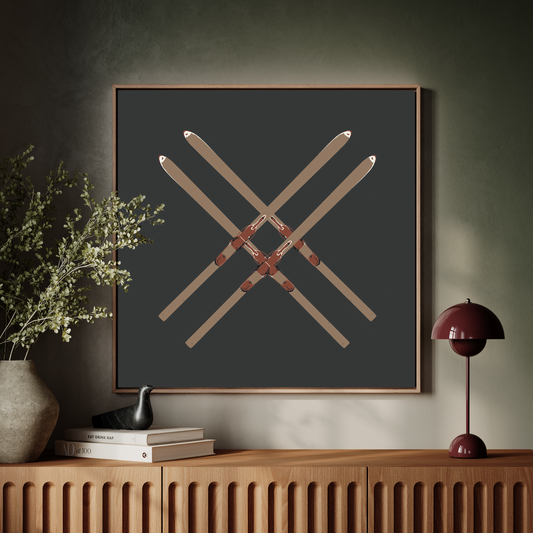 Skis Double X Art Print