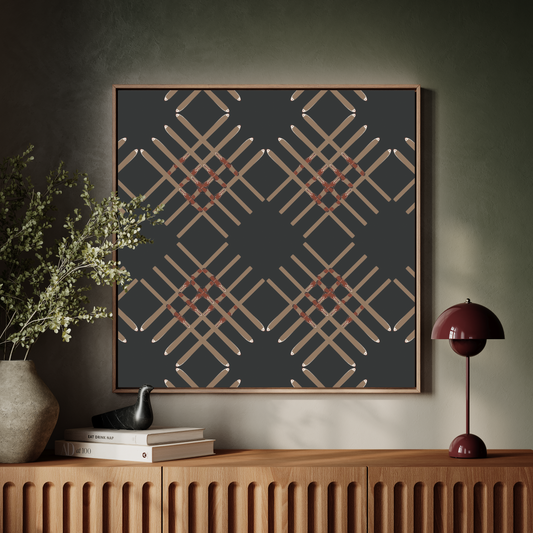 Ski Quad Diamond Art Print