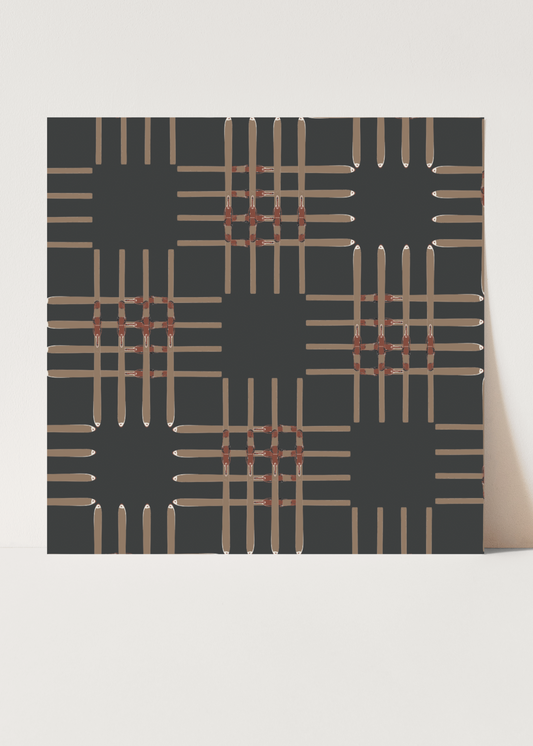 Ski Quad Square Art Print