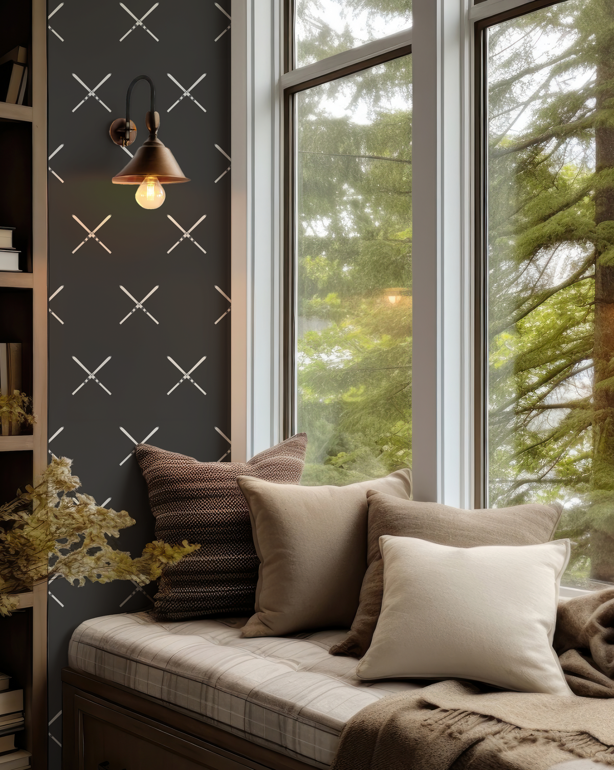 Ski X Black Wallpaper