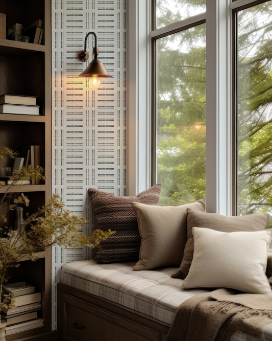 Vail Ski Alternating Stripe Wallpaper