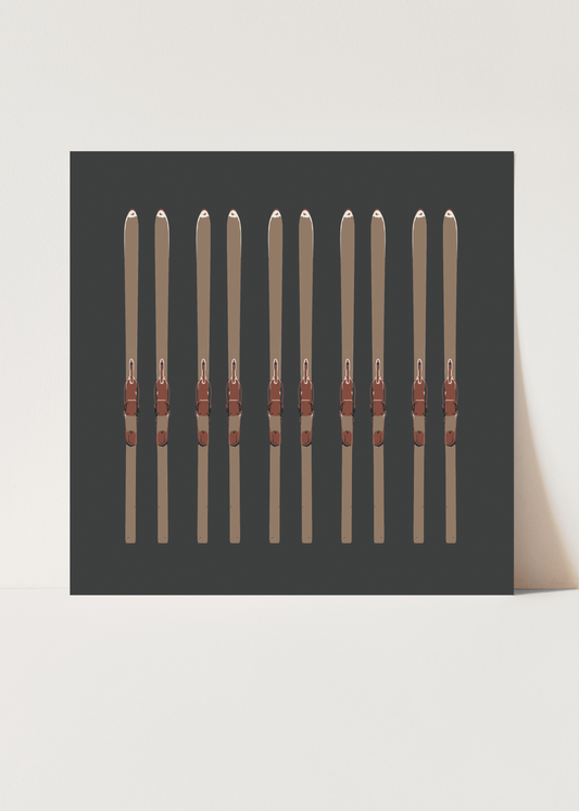 Skis Up Art Print