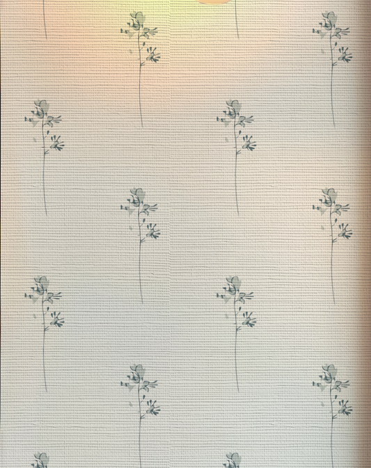 Edelweiss Light Blue Grasscloth Wallpaper