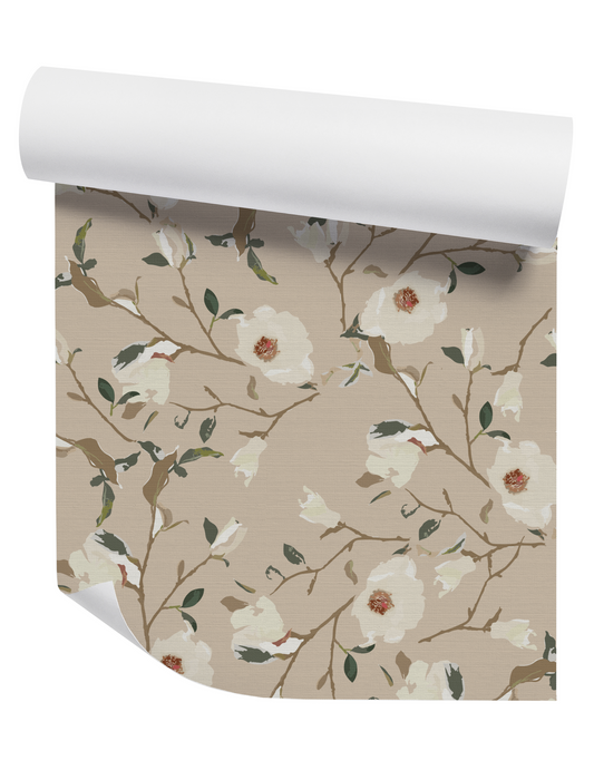 Magnolia Blush Wallpaper