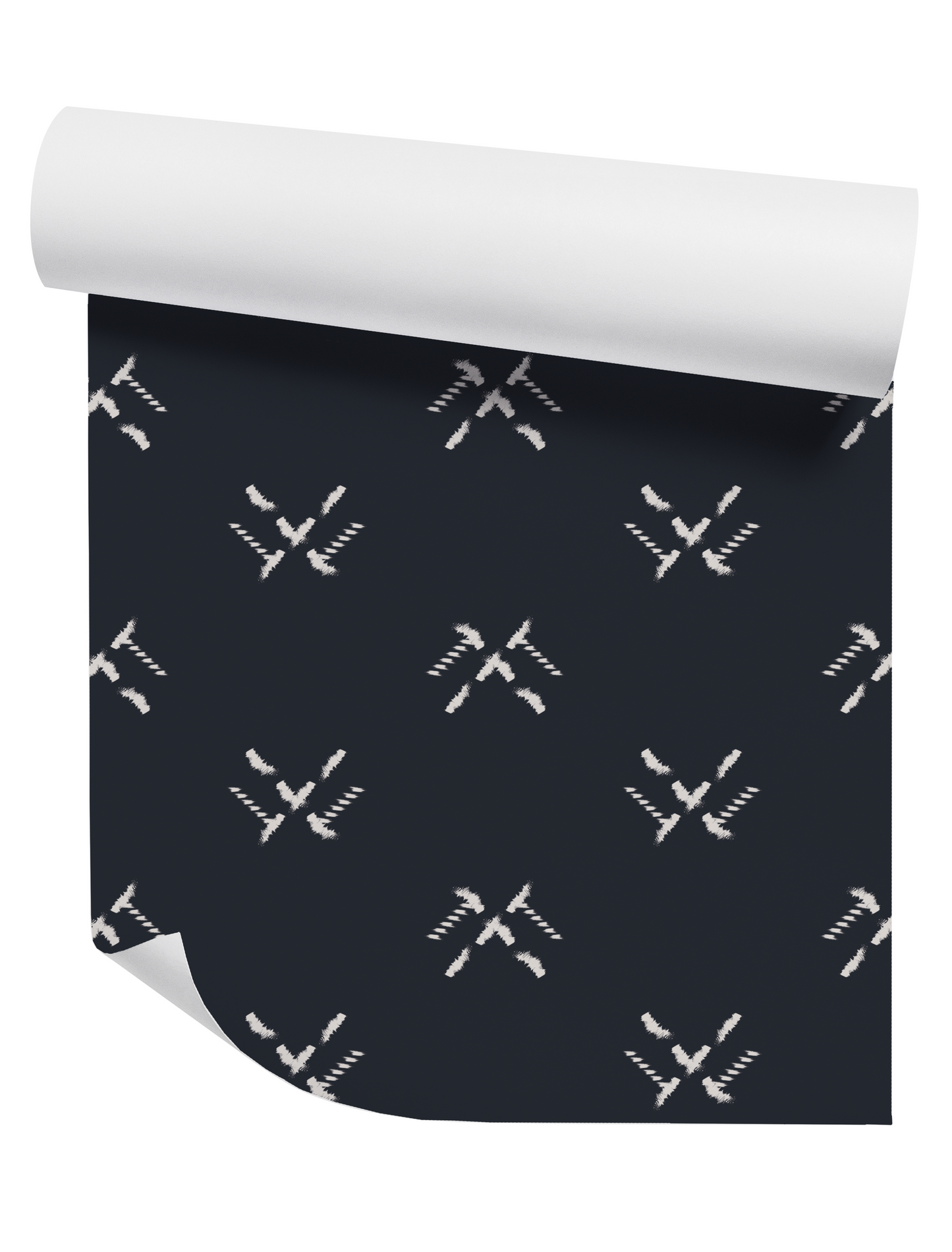 Dash Off White on Navy Wallpaper