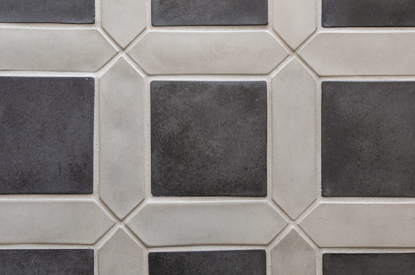 Charcoal and Off White Floor Tile 3" x 11" Picket Set Magnolia