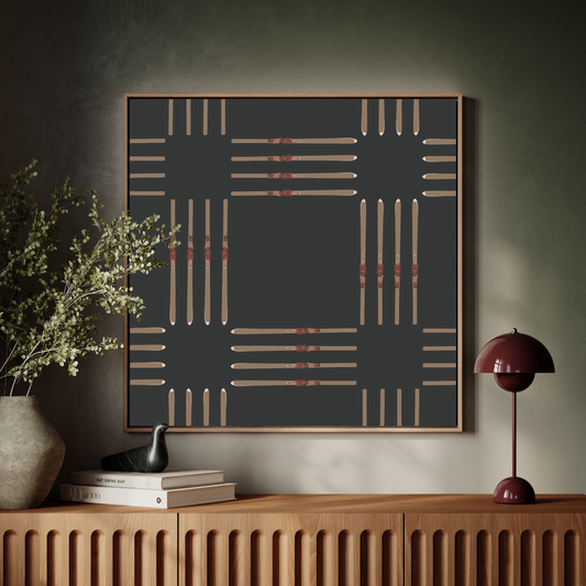 Ski Block Art Print