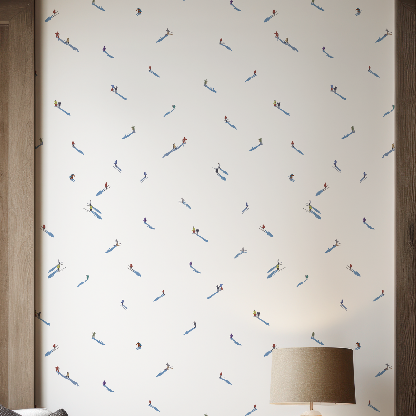 Ski Hill Vinyl Wallpaper