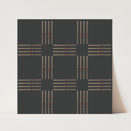 Ski Quilt Art Print