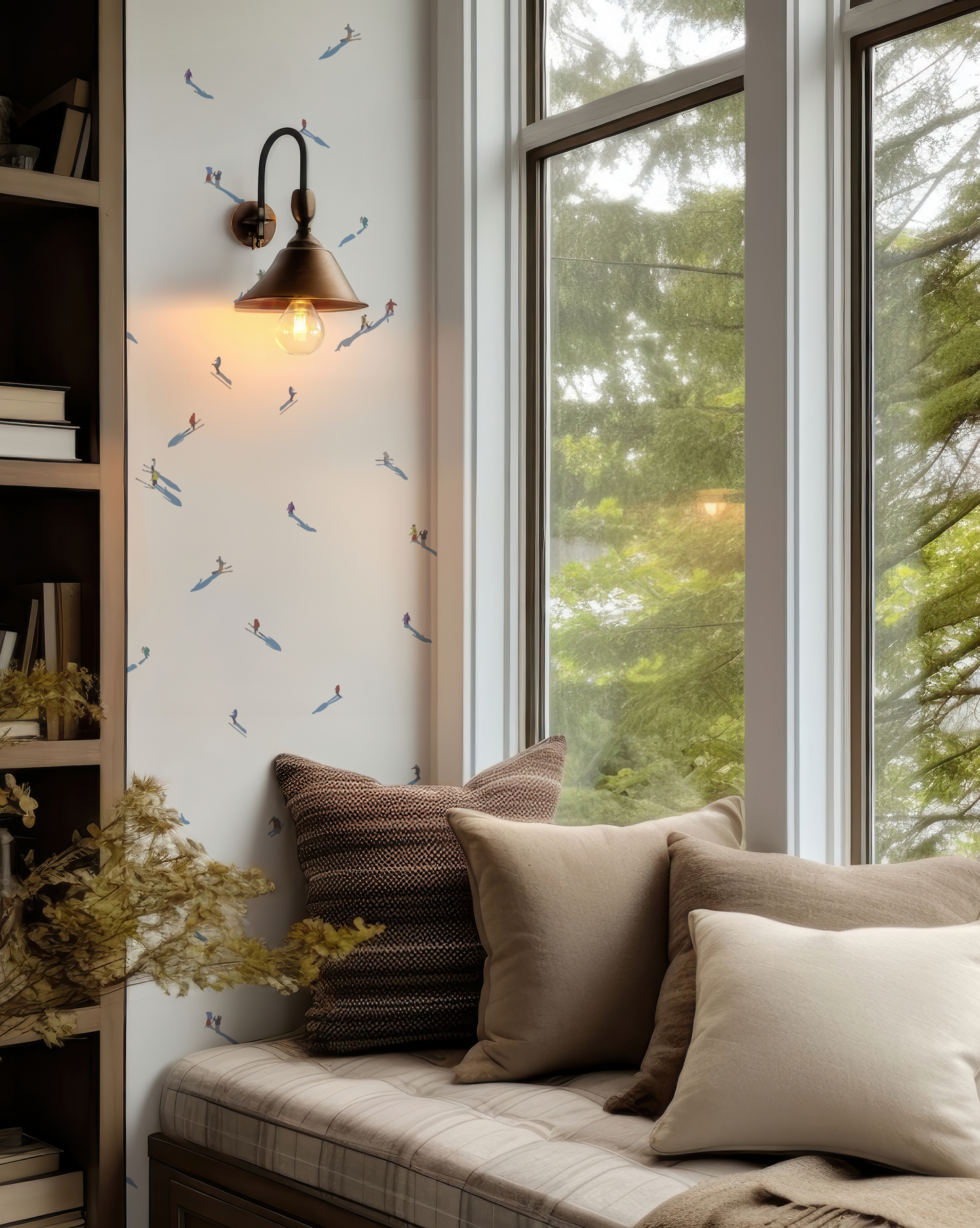 Ski Hill Vinyl Wallpaper