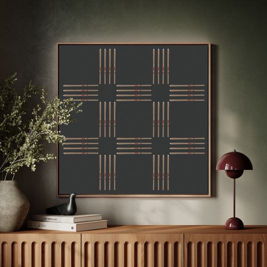 Ski Quilt Art Print