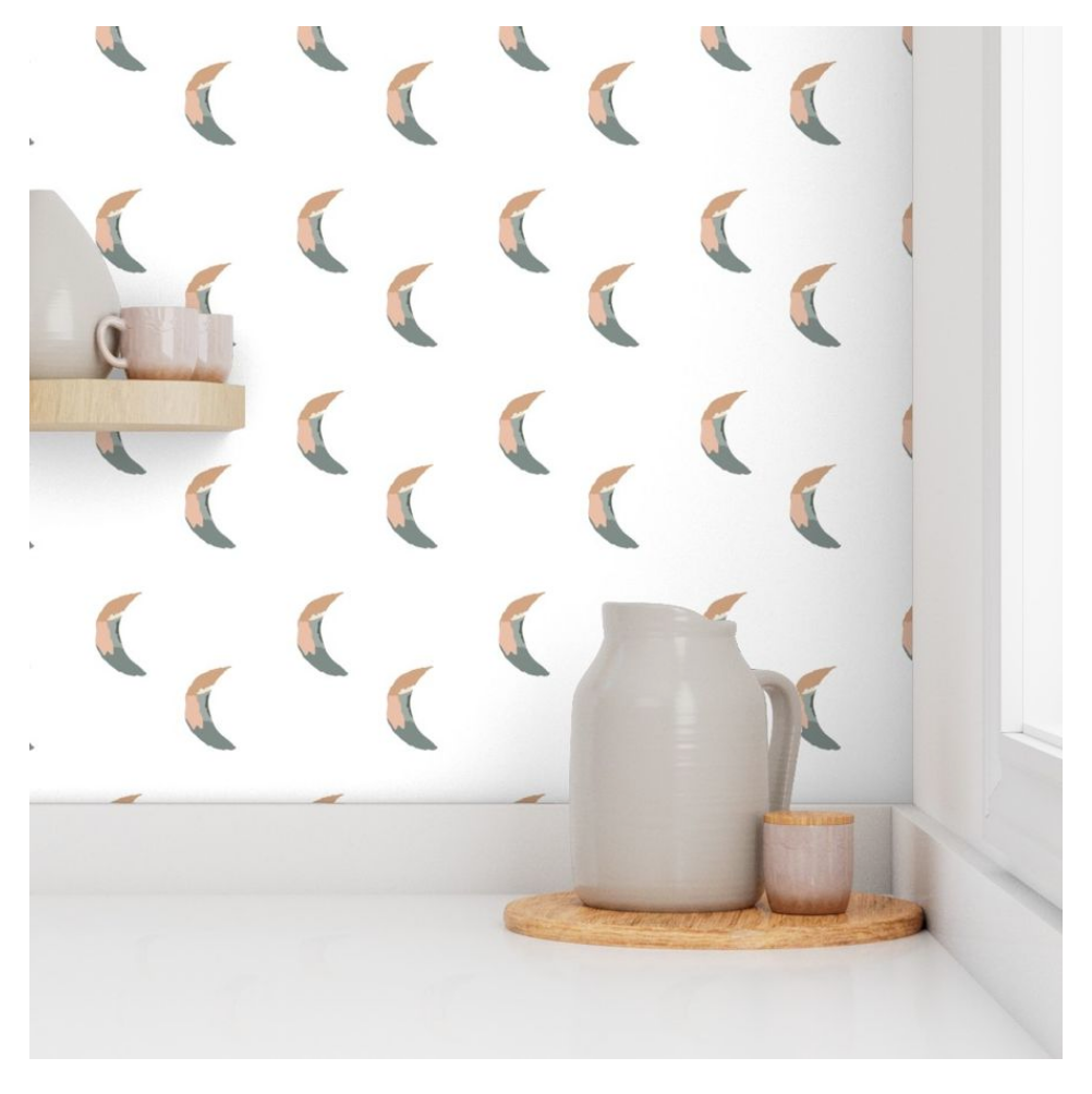 Willow + Wild Painted Moon LG Grasscloth Wallpaper Roll - 32" x 22'