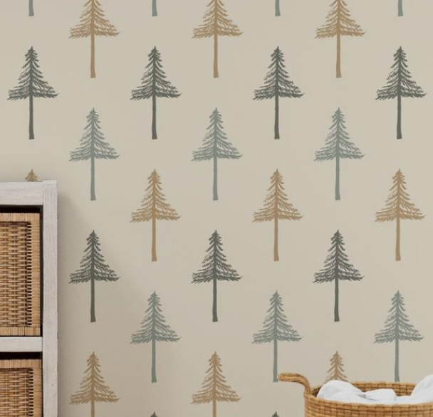 Willow + Wild Vinyl Non-Pasted Wallpaper Roll 26" x 24'