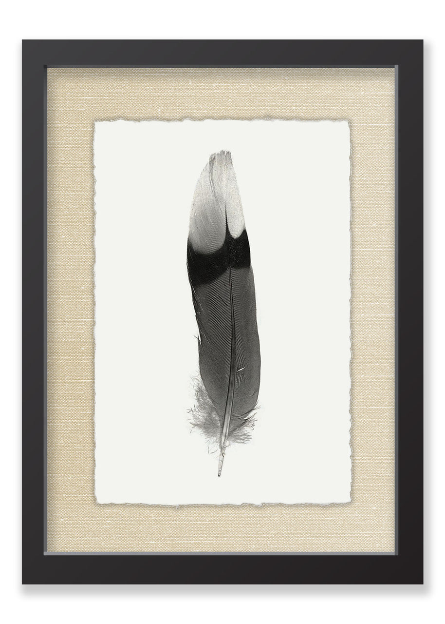 Willow + Wild Nepalese Paper - Linen Toned Mat - Black Frame 15"x20"